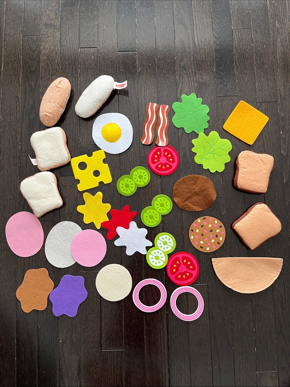 Melissa & Doug Felt Food Sandwich Play Food Set